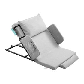 Electric Lifting Backrest 300 lbs 4-68° Adjustable with Guardrail & Pouch