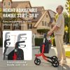 VEVOR 3 Wheels Rollator Walker for Seniors, Lightweight Aluminum Foldable Rolling Walker with Adjustable Handle