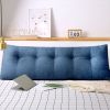 SOGA 150cm Blue Triangular Wedge Bed Pillow Headboard