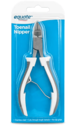 Equate Stainless Steel Toenail Nipper for Ingrown Toenails & Adult Nail Health, 1 Count (MUSK50675423BO: Equate Stainless Steel)